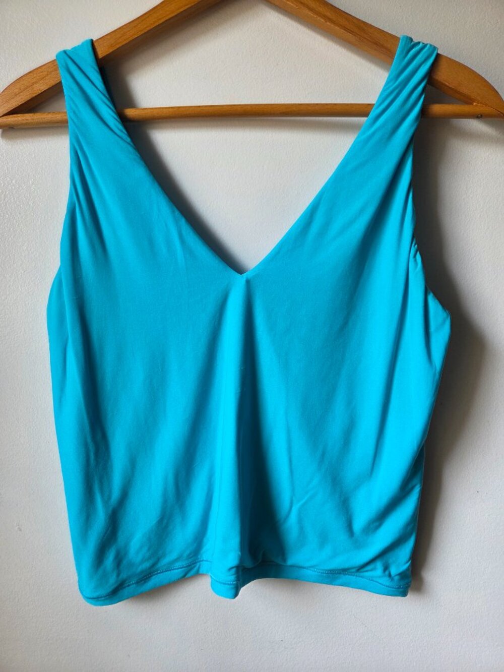 EUC AERIE SMOOTHEZ BLUE V NECK TANK TOP SIZE XL